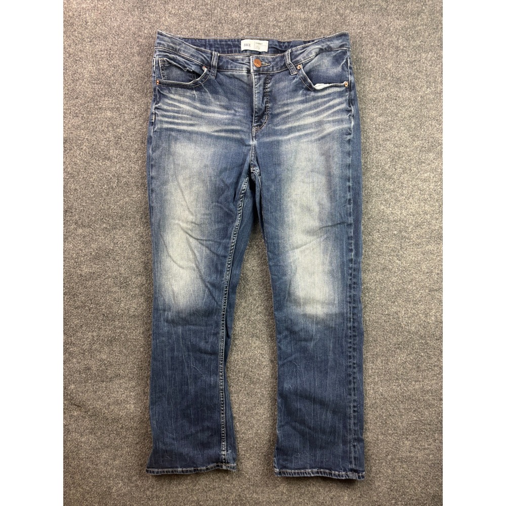 BKE Gabby Bootcut Jeans Womens 30x29.5 Blue High Rise Curvy Fit Stretch Denim